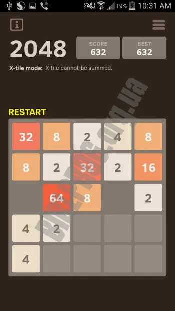 Скриншот 2048 Number Puzzle 1