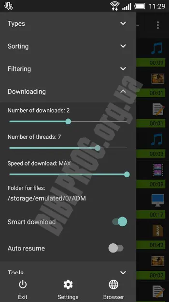 Скриншот Advanced Download Manager 2