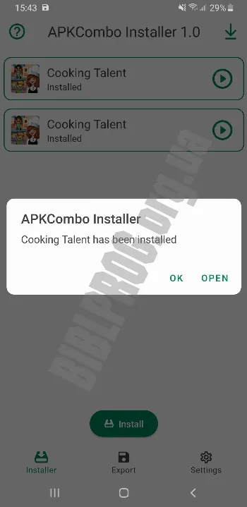 Скриншот APKCombo Installer 2