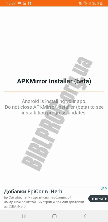 Скриншот APKMirror Installer 2