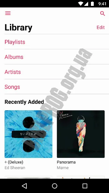 Скриншот Apple Music 1