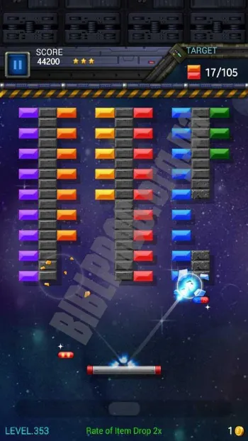 Скриншот Brick Breaker Star: Space King 1