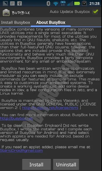 Скриншот BusyBox 1