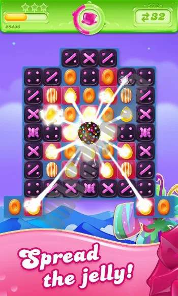 Скриншот Candy Crush Jelly Saga 1