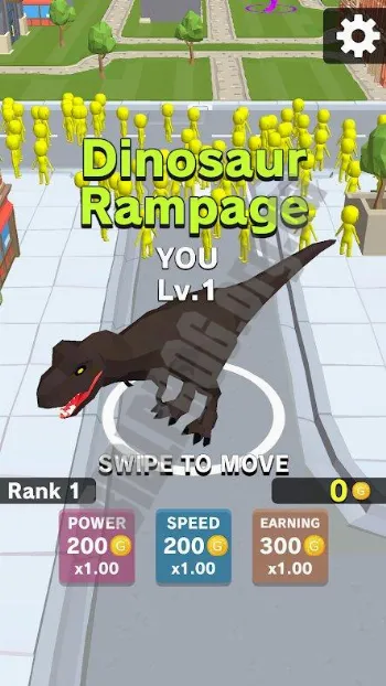 Скриншот Dinosaur Rampage 1