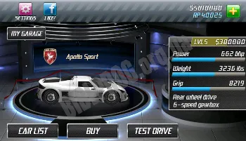 Скриншот Drag Racing 2