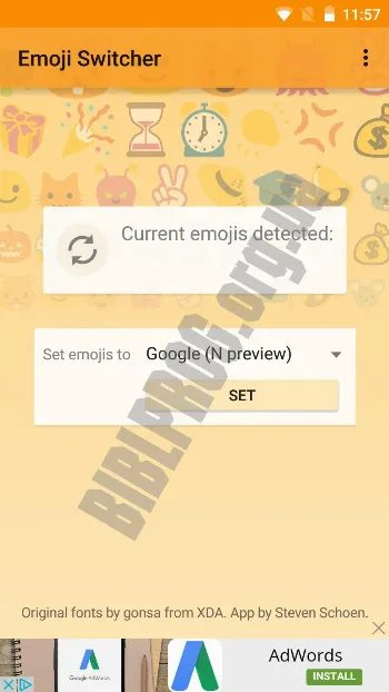 Скриншот Emoji Switcher 1