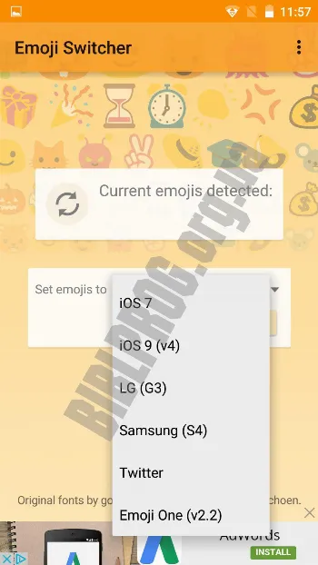 Скриншот Emoji Switcher 2