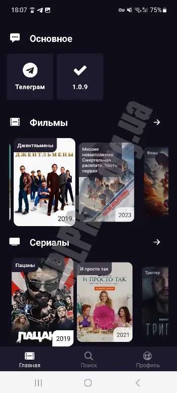 Скриншот FilmsCombo 1