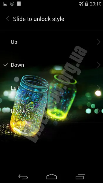 Скриншот Fireflies lockscreen 1