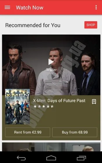 Скриншот Google Play Movies 1