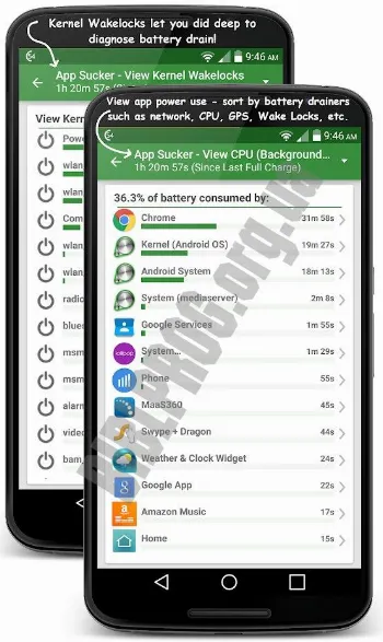 Скриншот GSam Battery Monitor 2