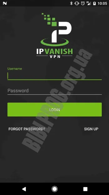 Скриншот IPVanish 1