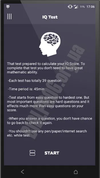 Скриншот IQ Test 1