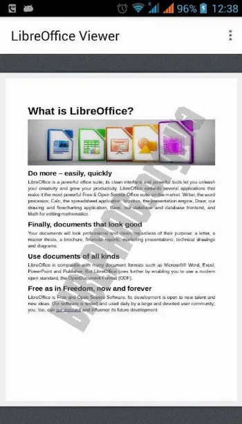 Скриншот LibreOffice Viewer 1