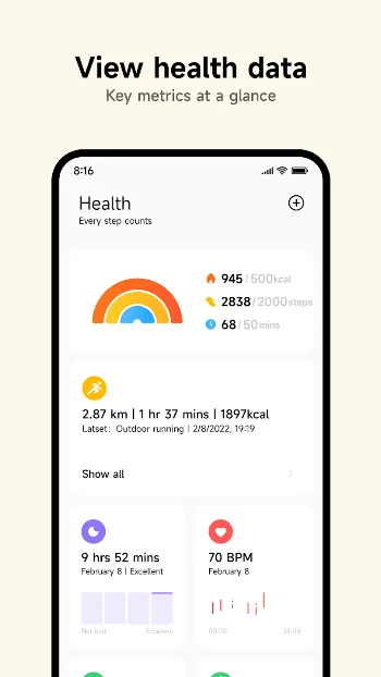 Скриншот Mi Fitness 3