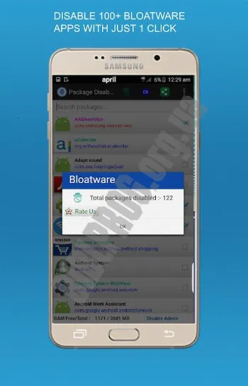 Скриншот Package Disabler Pro [Samsung] 3