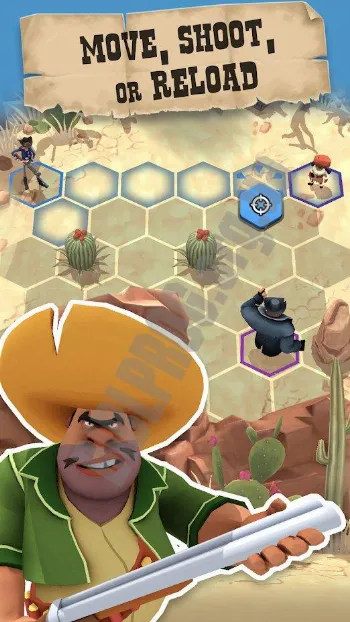 Скриншот Pocket Cowboys: Wild West Standoff 3