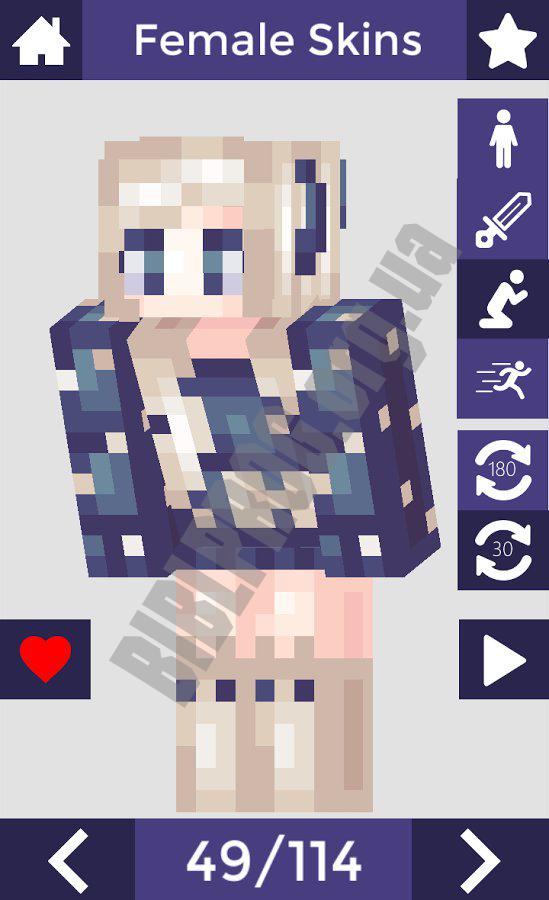 cute skins for minecraft pe