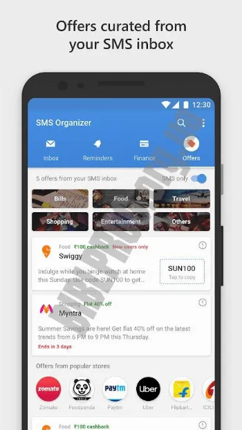 Скриншот SMS Organizer 2