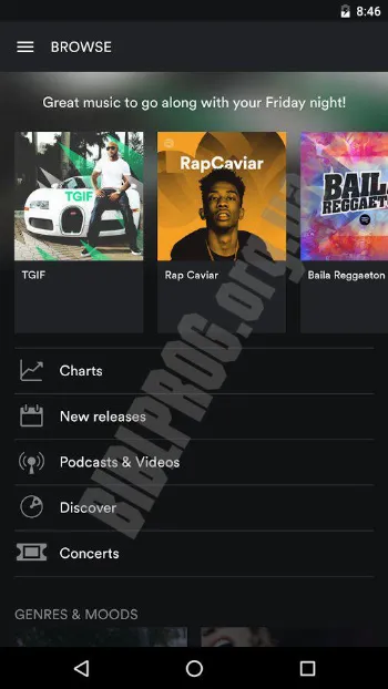 Скриншот Spotify 3