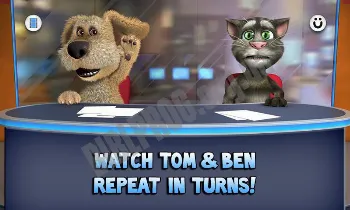 Скриншот Talking Tom & Ben News 1