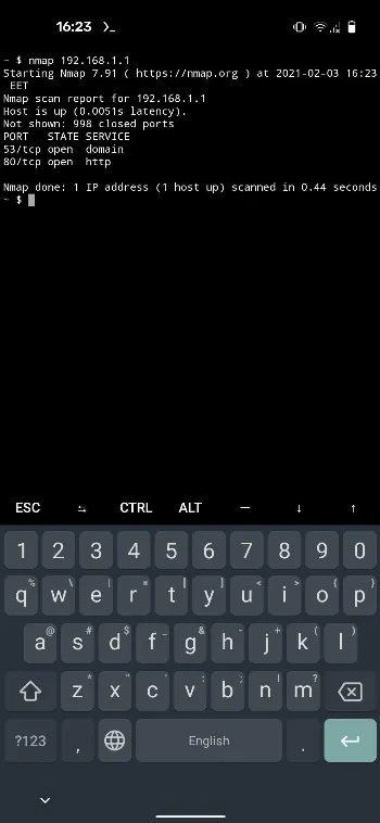 Скриншот Termux 3
