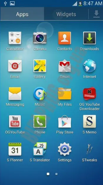 Скриншот TouchWiz Home 2