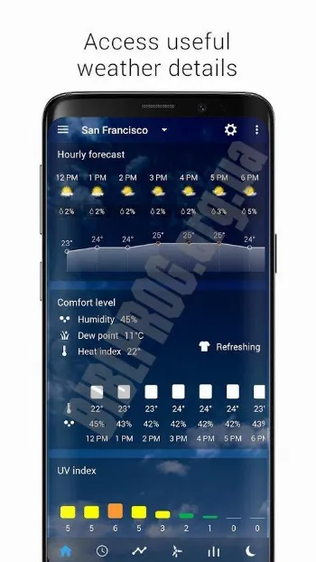 Скриншот Transparent clock & weather 3