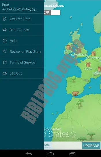 Скриншот TunnelBear VPN 1