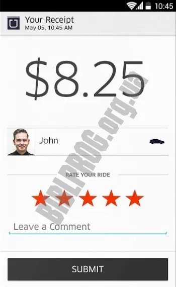 Скриншот Uber 1
