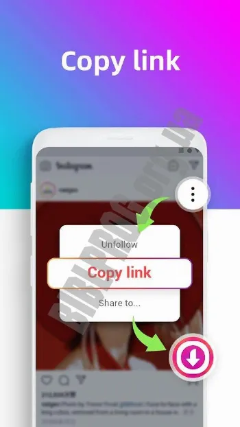 Скриншот Video Downloader for Instagram 1