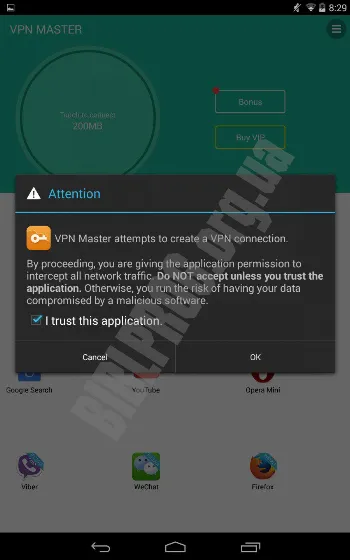 Скриншот VPN Master 3