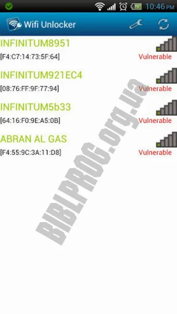 Скриншот Wifi Unlocker 2