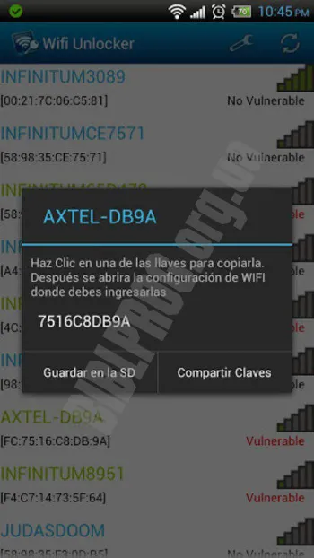 Скриншот Wifi Unlocker 3