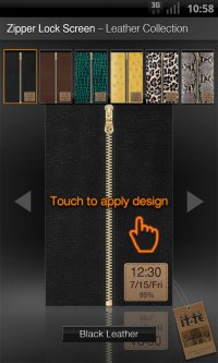Zipper Lock Leather